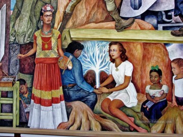 Diego Rivera œuvres - Rivera Pan American Community Peinture murale Diego Rivera